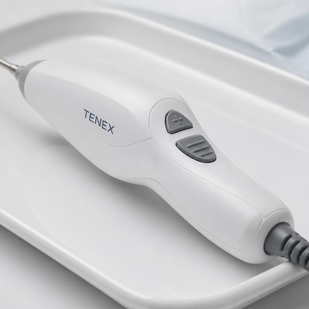 Tenex ultrasonic device for scar tissue removal